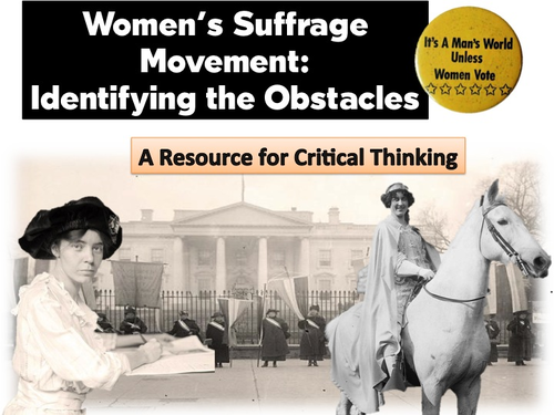 Women Suffrage Movement: Identifying the Obstacles