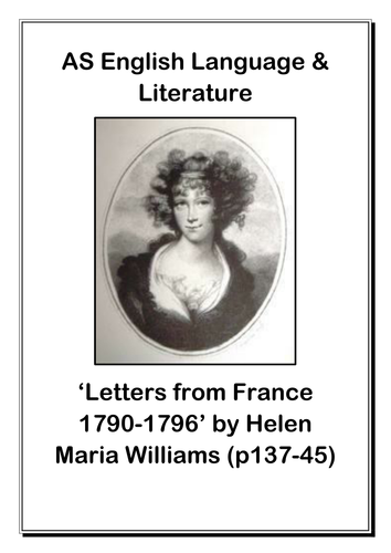 Paris Anthology: Helen Maria Williams resources