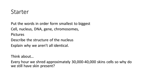 Mitosis New AQA 2016 specification