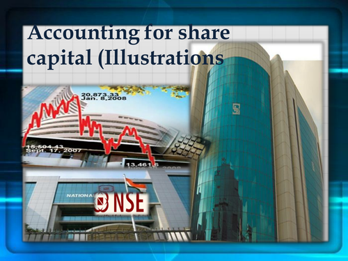 Illustrations on share capital Accounting - Journal Entries (Solved)