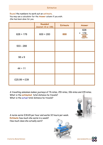 6-worksheets-number-functional-skills-e3-teaching-resources