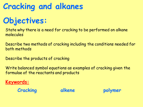 AQA C7.3 (New Spec 4.7 - exams 2018) - Cracking and alkanes