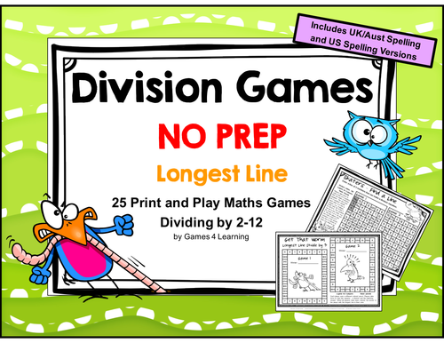Division Games NO PREP Math Games
