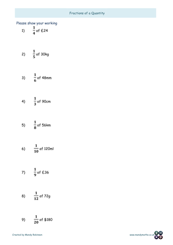Fractions Animated PowerPoint + Worksheet and info sheet - Functional Skills  L1 L2 GCSE
