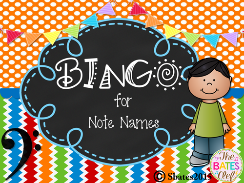 Note Name BINGO - Bass Cleff