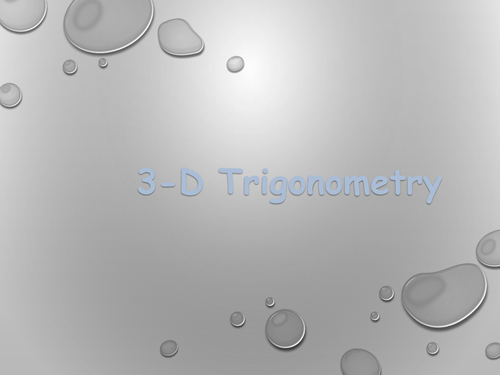 3D Trigonometry