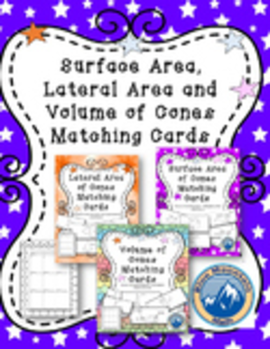 Cone Matching Card Bundle