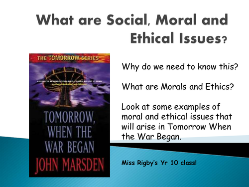 Morals, Values, Ethics and Judgements