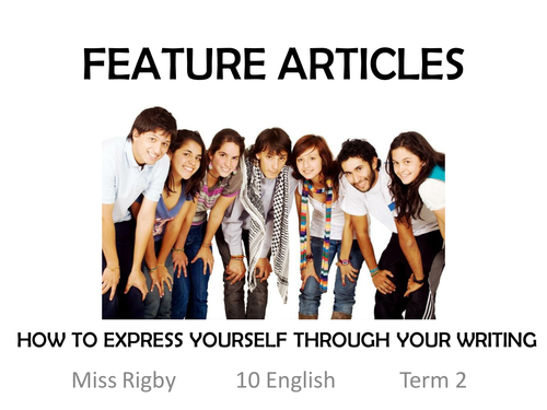 Introduction to feature articles and their components