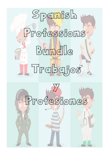 Spanish Jobs| Professions Pack