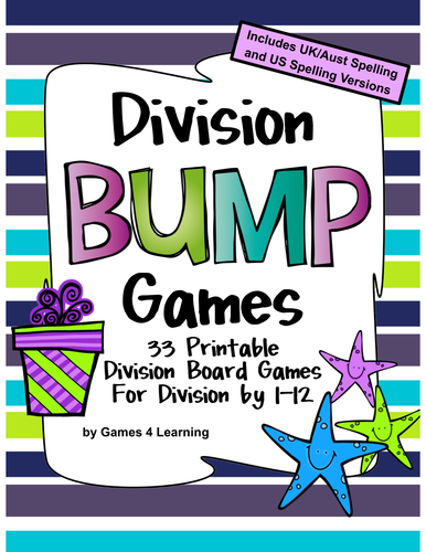 division games 33 division bump games teaching resources