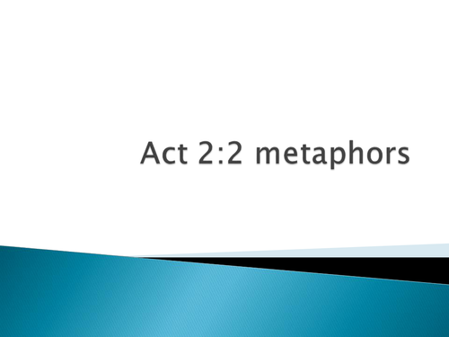 NEW GCSE - Lesson from 9-1 Scheme - Metaphors - Act 2:2 Romeo and Juliet