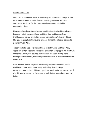 Ancient India Trade - 3 level guide