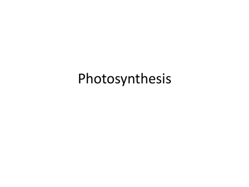 OCR B3 Photosynthesis 