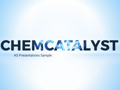 AS Chemistry SAMPLE by ChemCatalyst