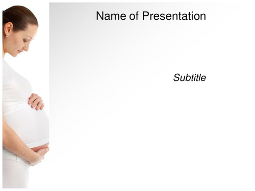 Pregnancy Ppt Template Teaching Resources