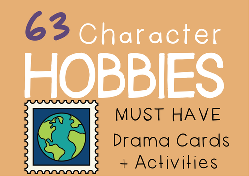 Drama Cards + Suggested Drama Activities: HOBBIES