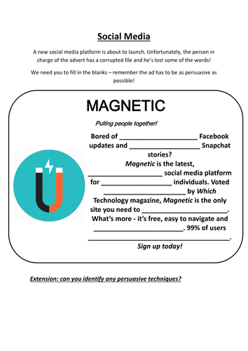 Social Media Persuasive Language