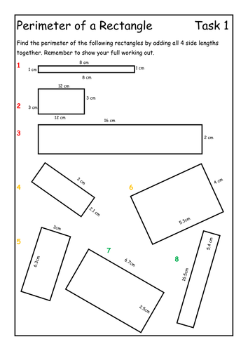 Area and Perimeter Intervention Lesson (Great end of term activity)