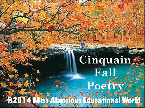 It's a "Fall" Kind of Time! Fall Cinquain Poetry