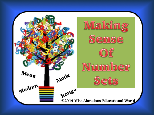 Mean, Median, Mode, and Range: Making Sense of Number Sets!