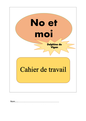 No et moi cahier de travail