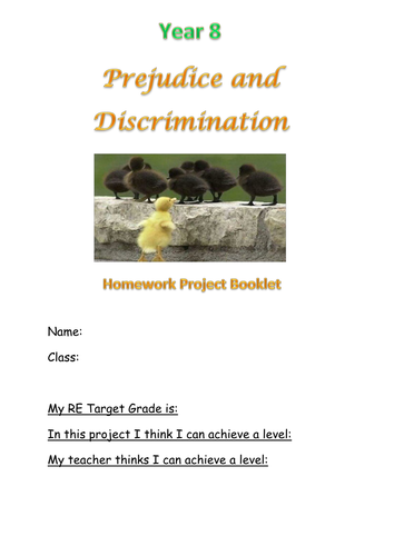 Prejudice and Discrimination Homework Activity Book 