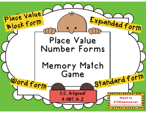 place-value-number-forms-memory-match-game-teaching-resources