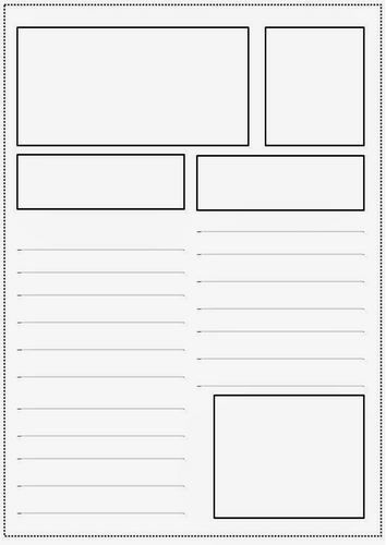 newspaper templates for kids to write on