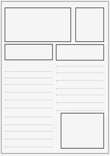 blank magazine article template