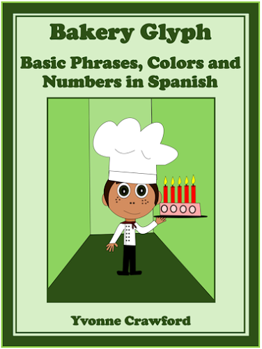 Spanish Basic Phrases, Colors and Numbers Glyph