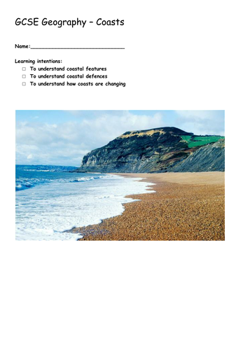 GCSE Geography Coastal Zone Full SOW and Resources