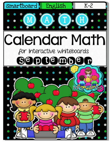 SMARTBOARD Calendar Math- September (English)