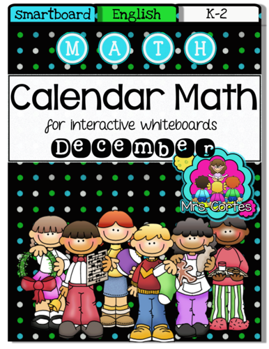 SMARTBOARD Calendar Math- December (English)
