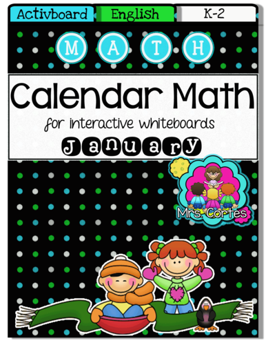 ACTIVBOARD Calendar Math- January (English)