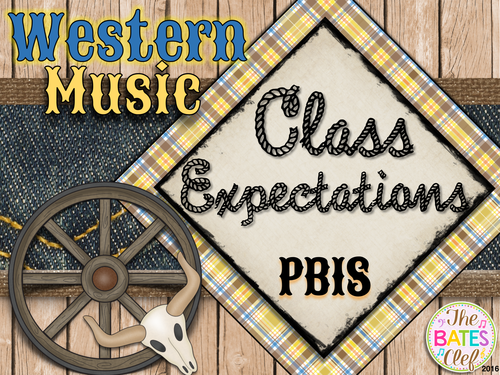 Western Music Decor - Classroom Expectations