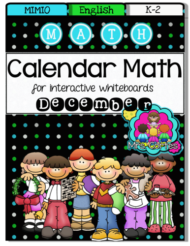 MIMIO Calendar Math- December (English)