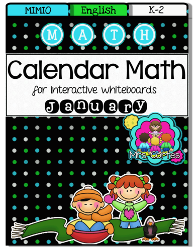 MIMIO Calendar Math- January (English)