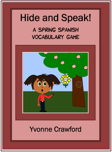 Spanish Spring Vocabulary - Hide and Speak Game