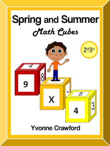 Spring and Summer Math Cubes (2nd and 3rd grade)