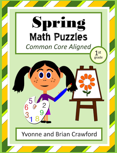 Spring Common Core Math Puzzles - 1st Grade