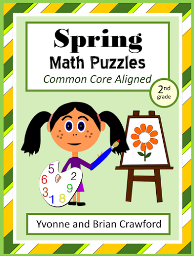 Spring Common Core Math Puzzles - 2nd Grade