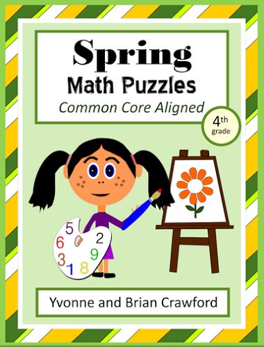 Spring Common Core Math Puzzles - 4th Grade