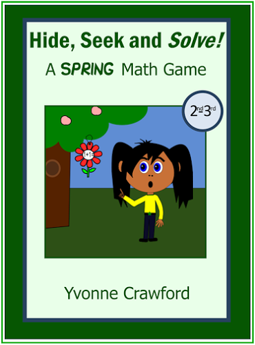 Spring Math Game - Hide, Seek and Solve (2nd and 3rd grade)