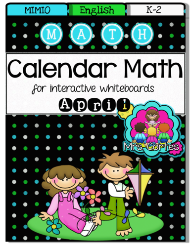 MIMIO Calendar Math-April (English)