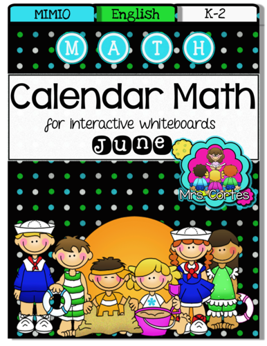 MIMIO Calendar Math-June (English)