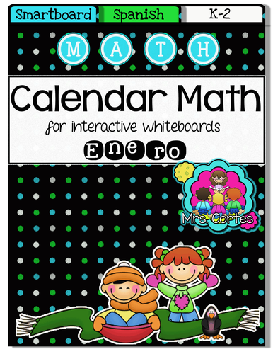 SMARTBOARD Calendar Math- Enero (Spanish)