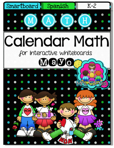 SMARTBOARD Calendar Math- Mayo (Spanish)