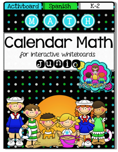 ACTIVBOARD Calendar Math- Junio (Spanish)