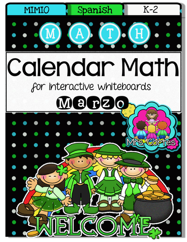MIMIO Calendar Math- Marzo (Spanish)